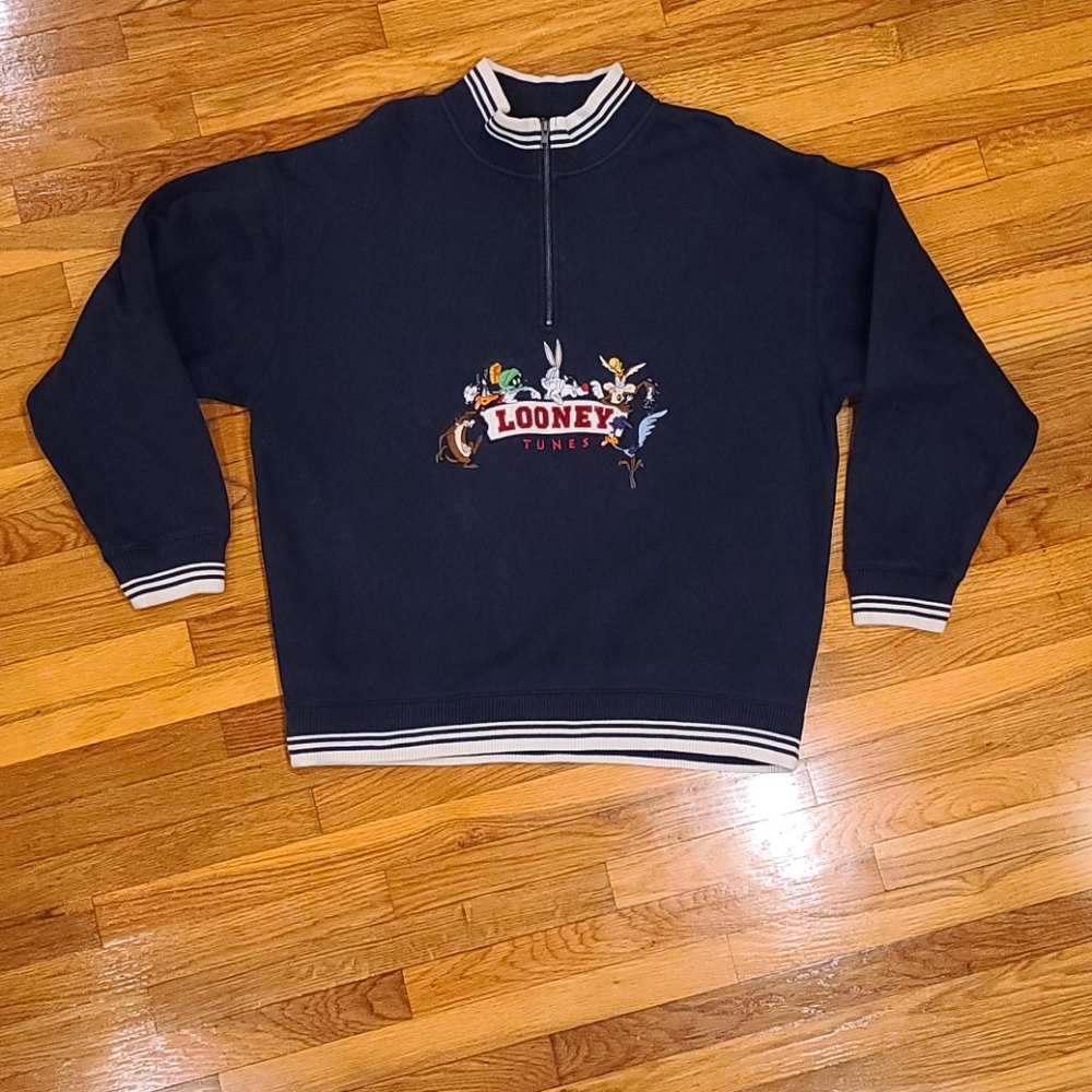 Warner Bros. LOONEY TUNES Vintage Quarter-Zip Pullover